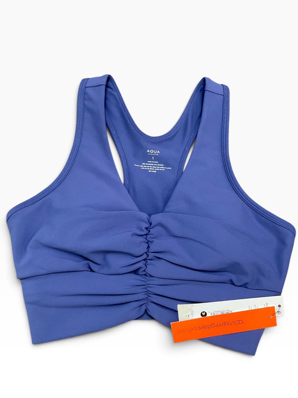 Aqua Athletic Sports Bra Blue Size Small NWT